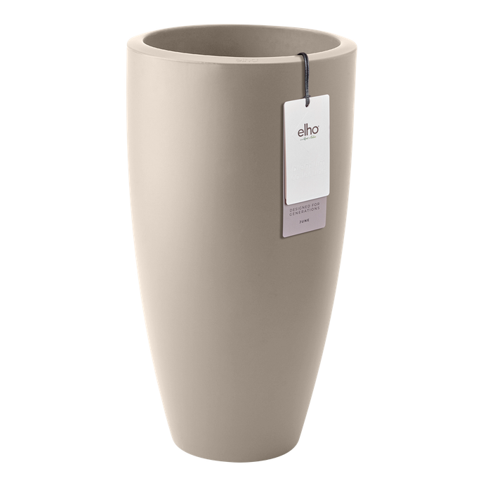 june round high 40cm greige